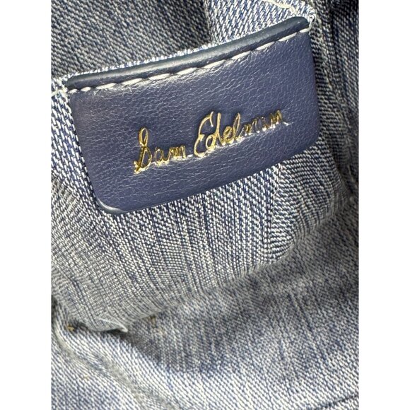 SAM EDELMAN Irina denim small women's small tote crossbody bag -Dark denim - Picture 13 of 16